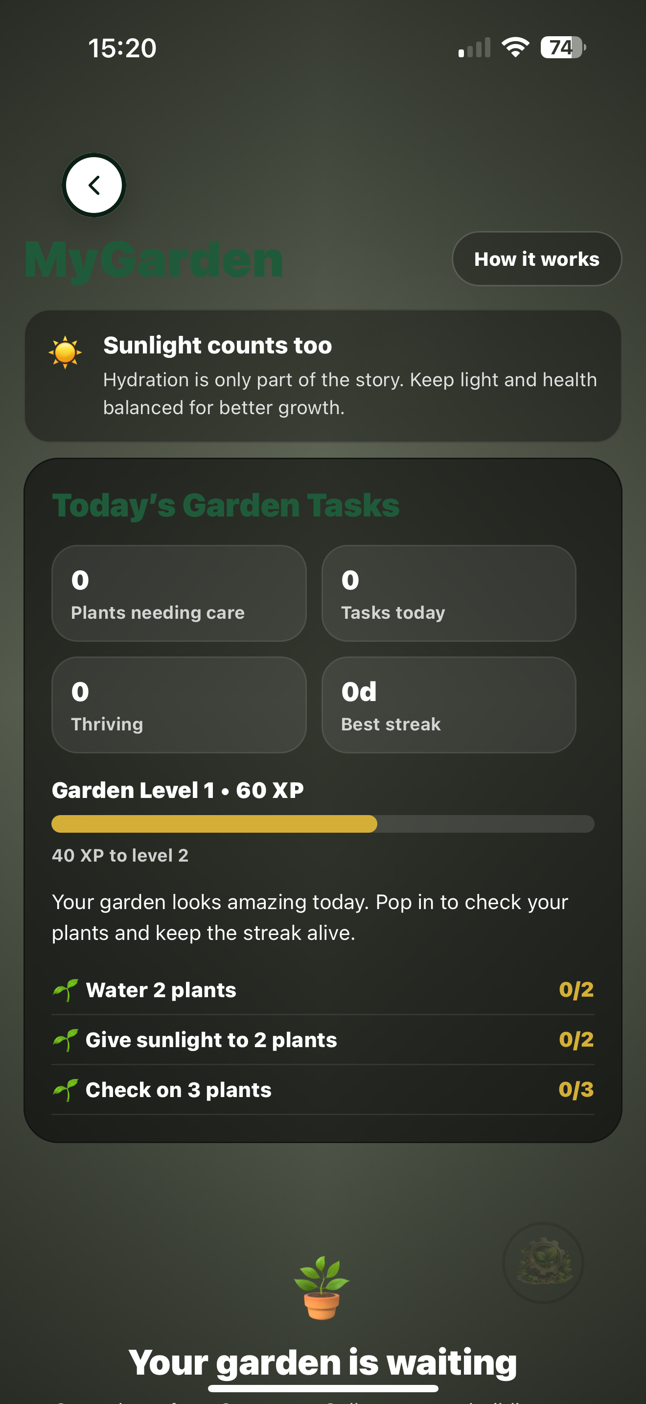 GreenPeaks AI application screenshot 2