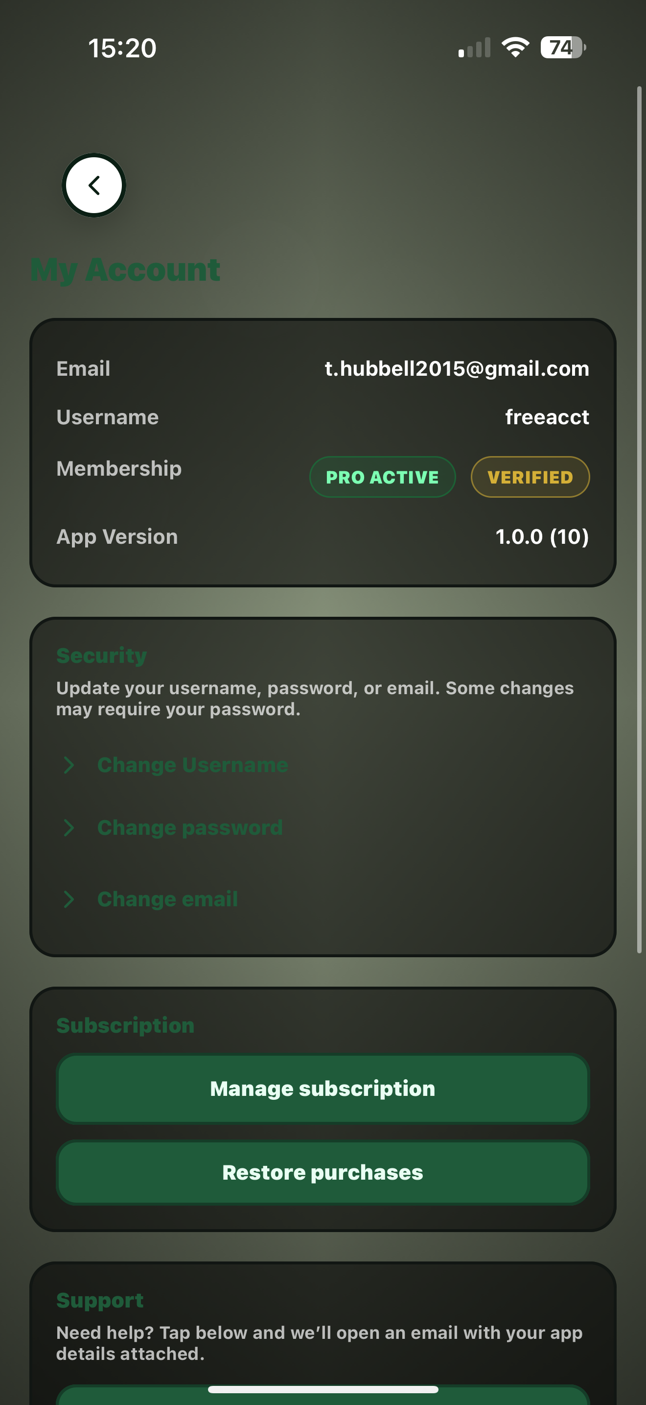 GreenPeaks AI application screenshot 4