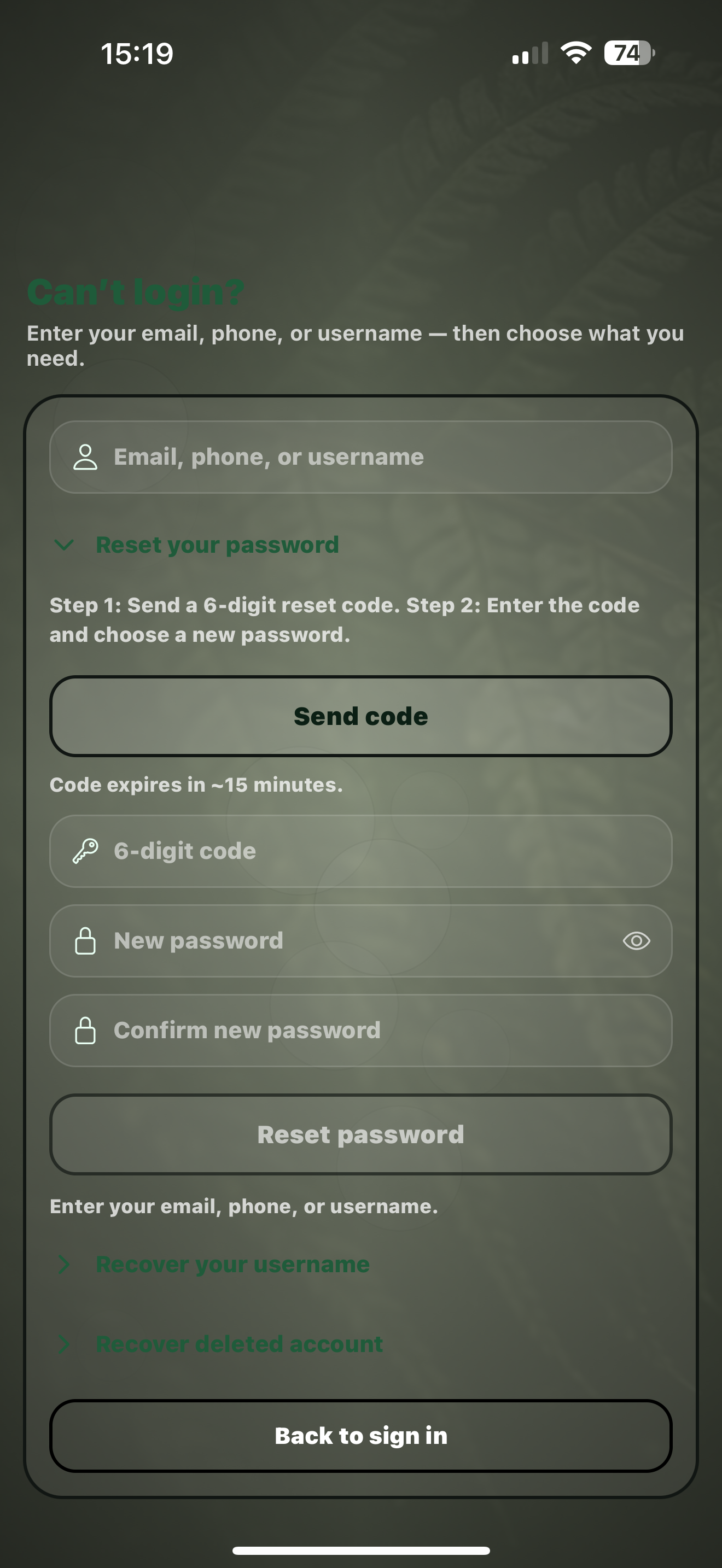 GreenPeaks AI application screenshot 5